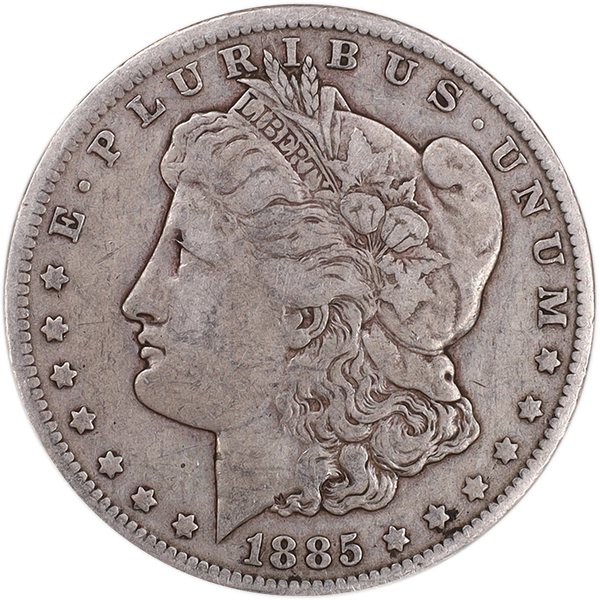 1885-O Morgan Silver Dollar F