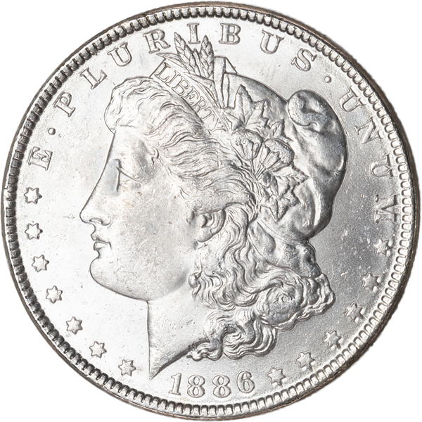 1886 Morgan Silver Dollar MS60