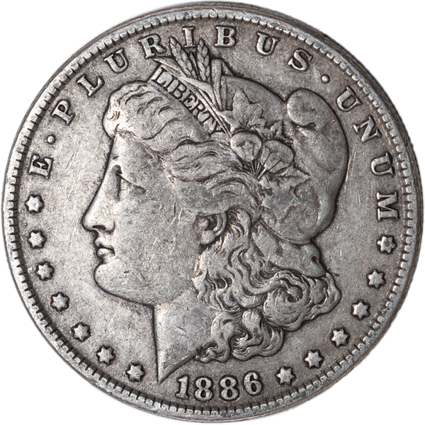 1886 Morgan Silver Dollar F#2