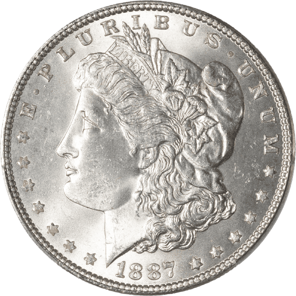 1887年 MORGAN SILVER DOLLAR アメリカPCGS MS64 1887 Morgan Silver Dollar MS64 | Littleton Coin Company