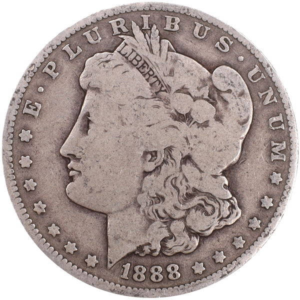 1888-O Morgan Silver Dollar VG
