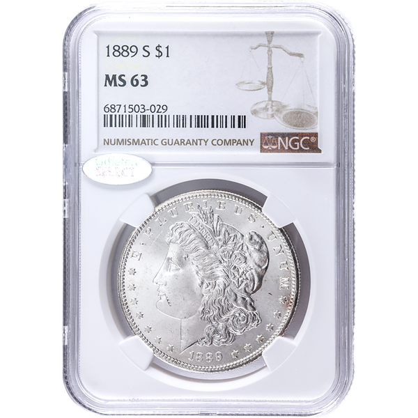 1889-S Morgan Silver Dollar MS63 | Littleton Coin Company