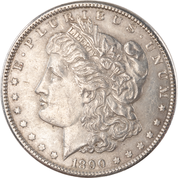 1890 Morgan Silver Dollar AU50