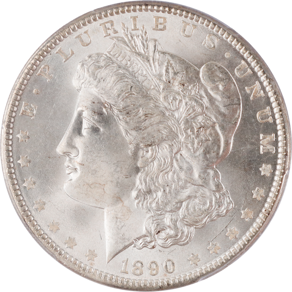 1890 Morgan Silver Dollar PCGS M64+