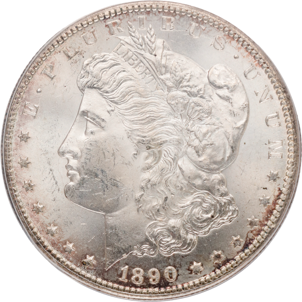 1890-CC Morgan Silver Dollar ANACS  MS63