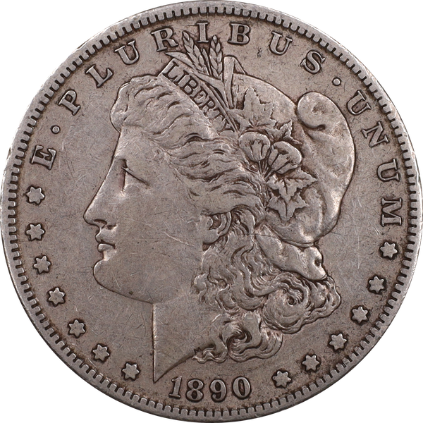1890-S Morgan Silver Dollar VF