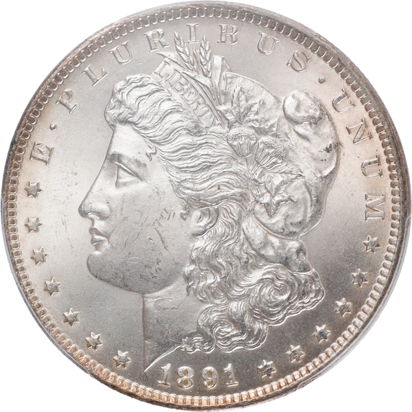 1891-CC Morgan Silver Dollar PCGS 63#2