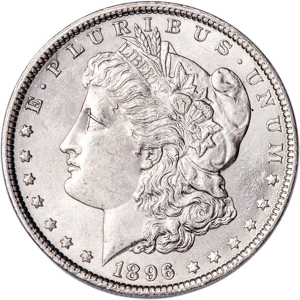 1896 Morgan Silver Dollar AU50