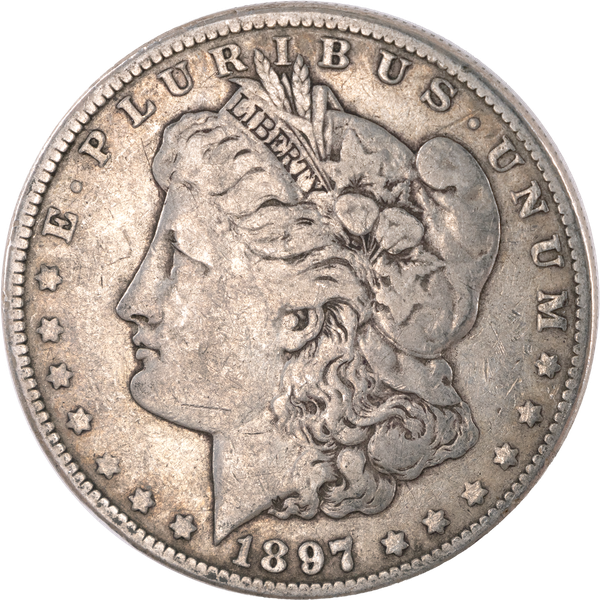 1897 Morgan Silver Dollar F