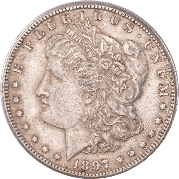 激レア イギリスアンティーク D.C.L  スラブ 1897-S Morgan Silver Dollar MS65 | Littleton Coin Company