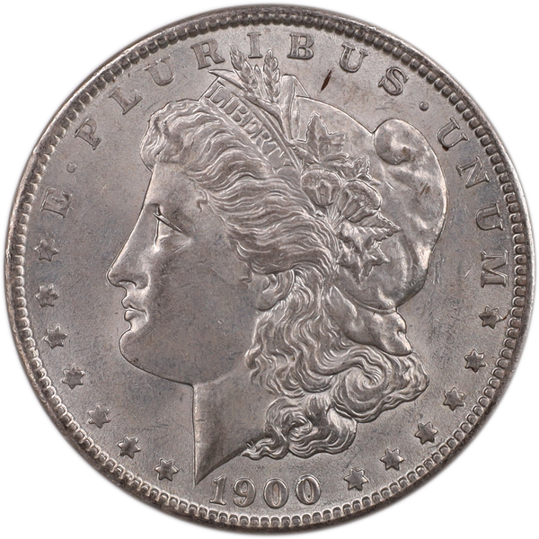 1900-O Morgan Silver Dollar AU50