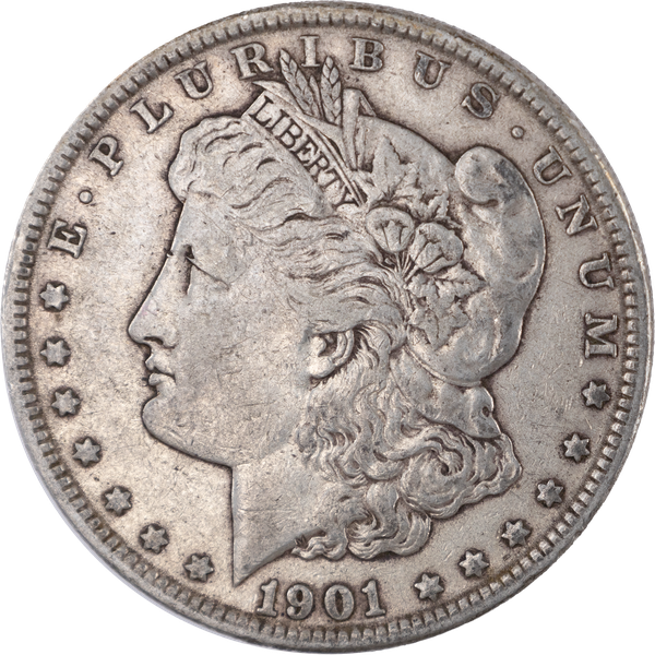1901 Morgan Silver Dollar PCGS 53#2
