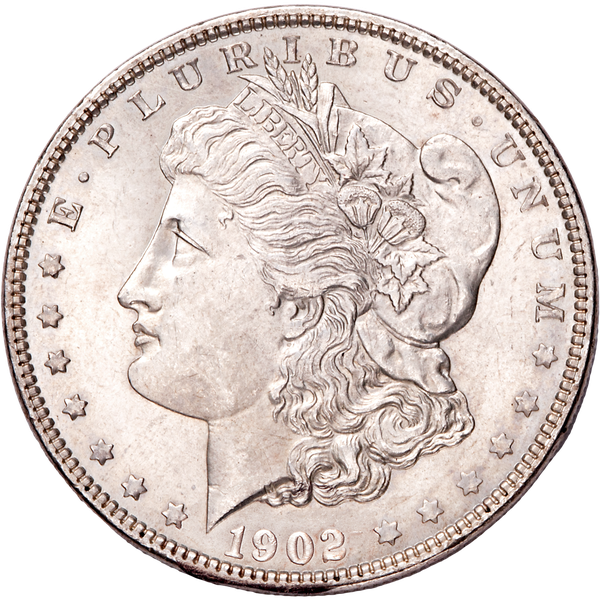 1902-O Morgan Silver Dollar AU55