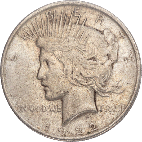 1922　パーフェクト・ペテンシー　4枚　SR 1922 Peace Dollar VF | Littleton Coin Company