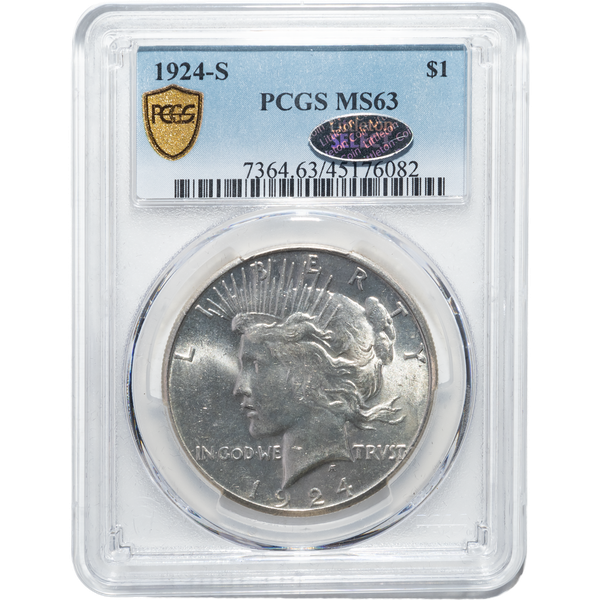 1924-S Peace Silver Dollar | Littleton Coin Company