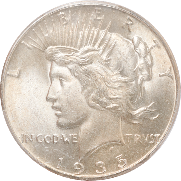 1935 Peace Silver Dollar PCGS       62#2
