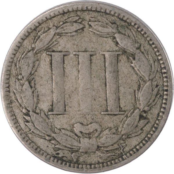 アメリカ　3セント　古銭　1866年 1866 Nickel Three-Cent Piece | Littleton Coin Company