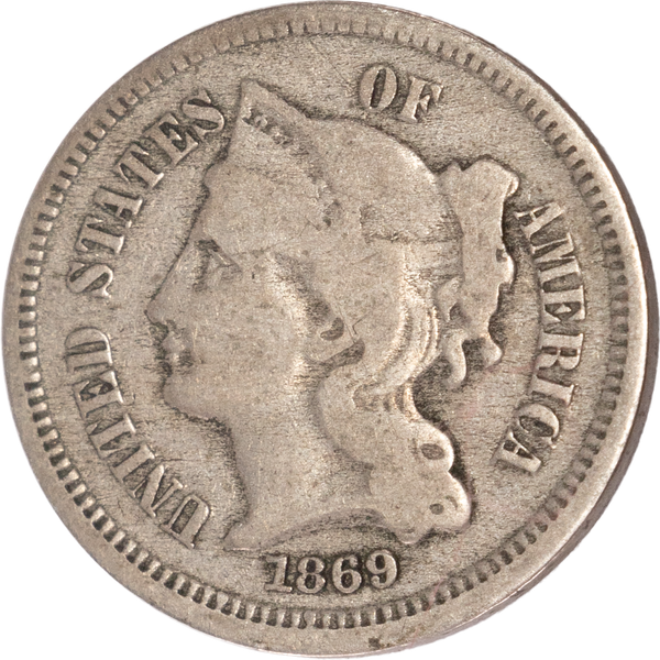 1869 Nickel Three-Cent Piece | Littleton Coin Company