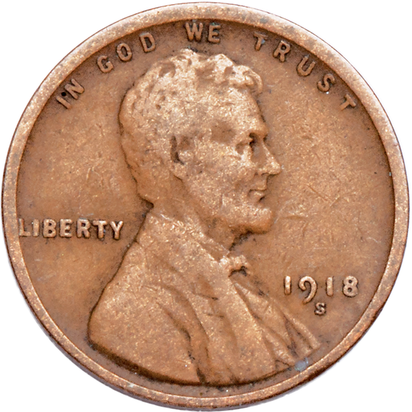 1918-S Lincoln Head Cent