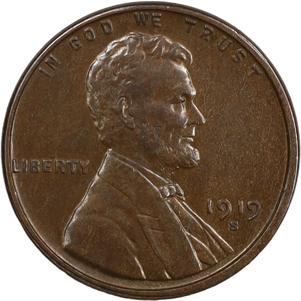 1919-S Lincoln Head Cent XF