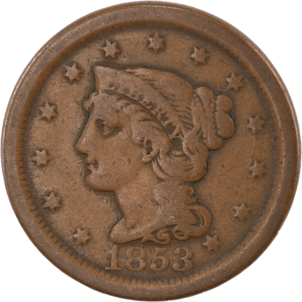 CALOBYE+ 3セット(個別売り可)ひとつ8640円→4000円！×3 1853 Braided Hair Large Cent | Littleton Coin Company