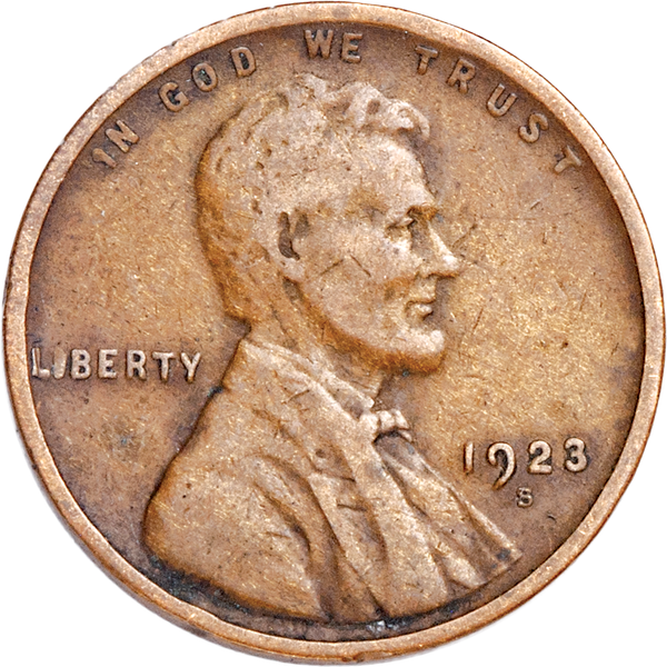 1923-S Lincoln Head Cent CIRC