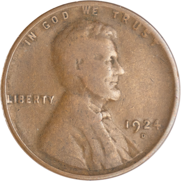 1924-D Lincoln Head Cent VG#2