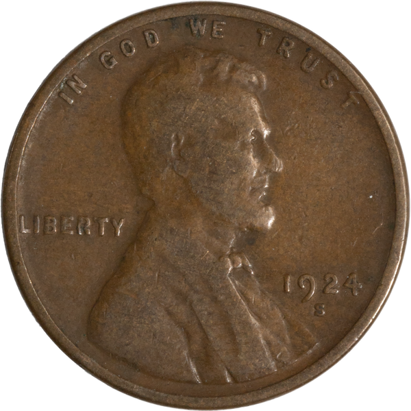1924-S Lincoln Head Cent CIRC