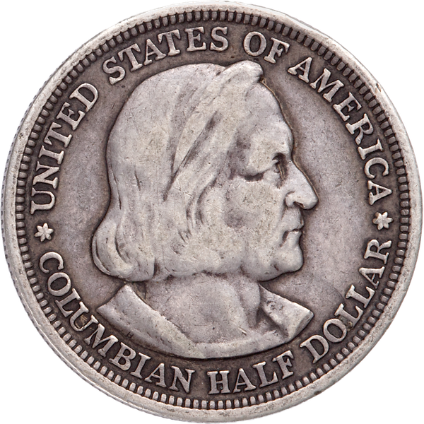 1893 World's Columbian Exposition Silver Half Dollar