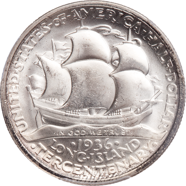 1936 Long Island Tercentenary Silver Half Dollar | Littleton Coin