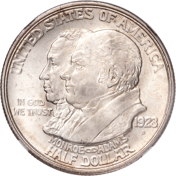 1923-S Monroe Doctrine Centennial Silver Half Dollar
