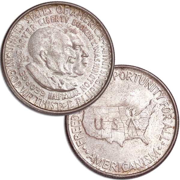 1952 Carver/Washington Commemorative Silver Half Dollar
