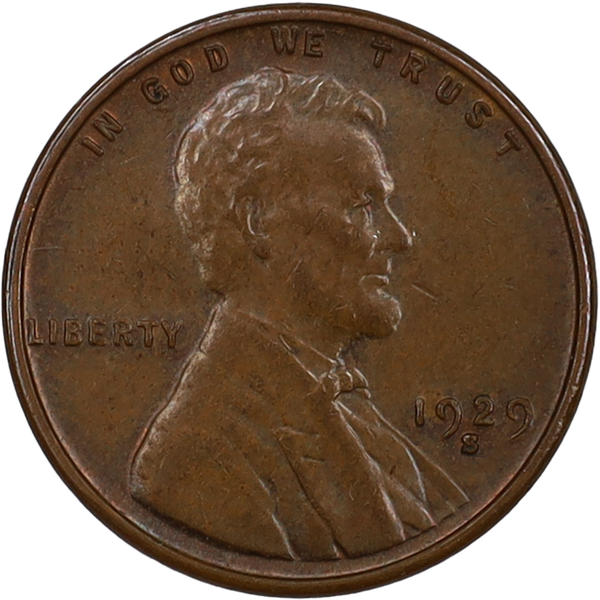 1929-S Lincoln Head Cent AU#2