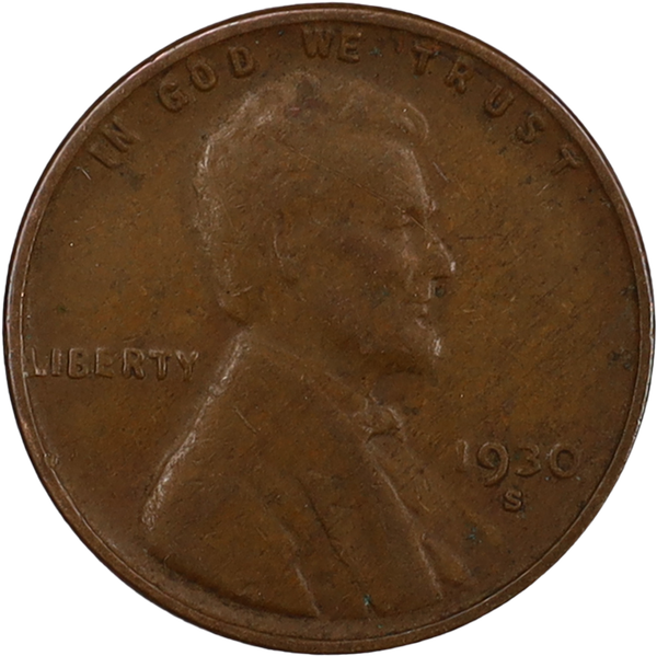 1930-S Lincoln Head Cent VF