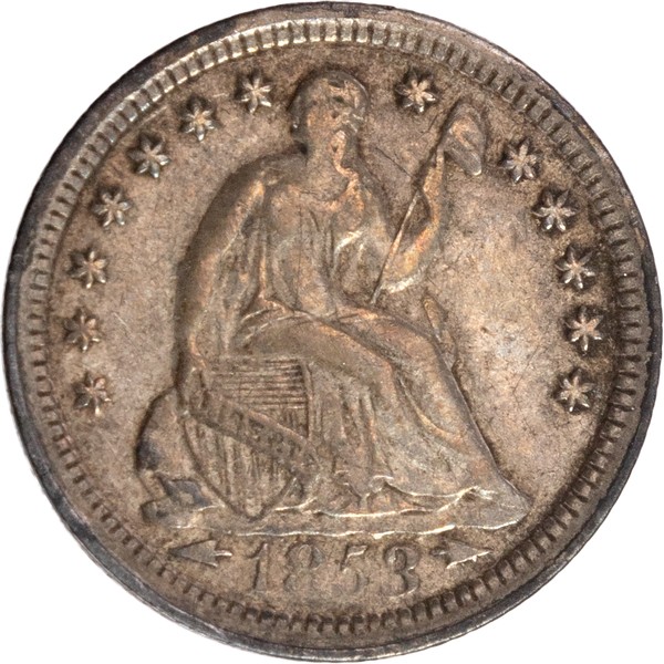 1853 Liberty Seated Silver Half Dime, Arrows | Littleton Coin Company