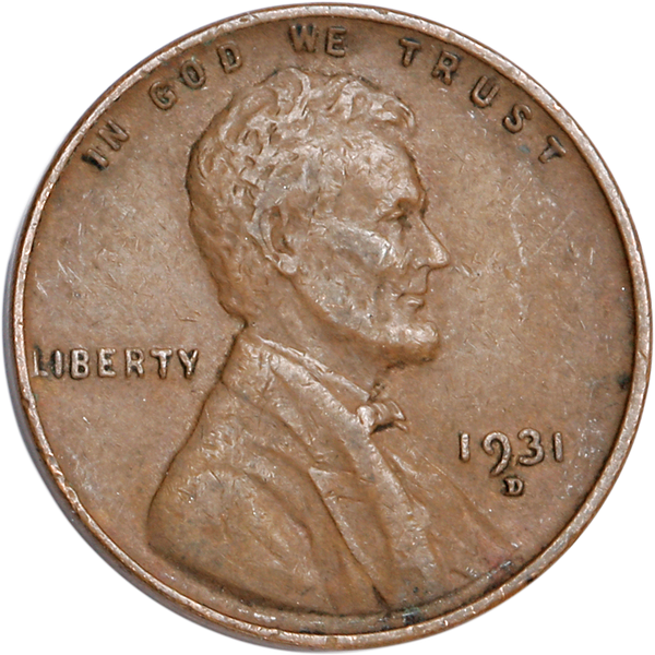 1931-D Lincoln Head Cent, Very Fine