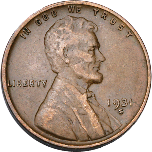 1931-S Lincoln Head Cent VF#2