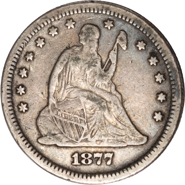 1877-S Liberty Seated Silver Quarter