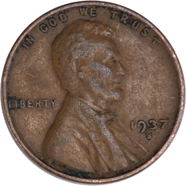 1937-S Lincoln Head Cent CIRC