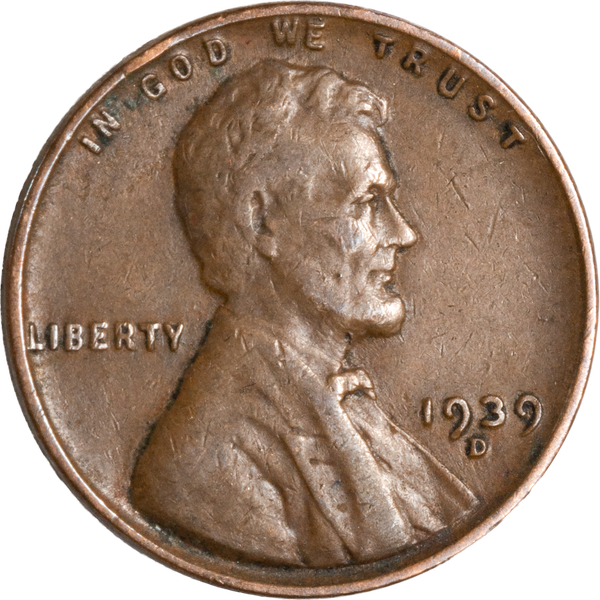 1939-D Lincoln Head Cent