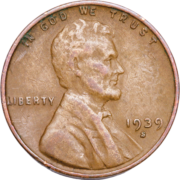 1939-S Lincoln Head Cent CIRC