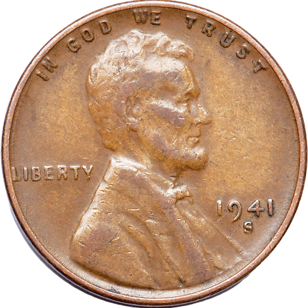 1941-S Lincoln Head Cent CIRC