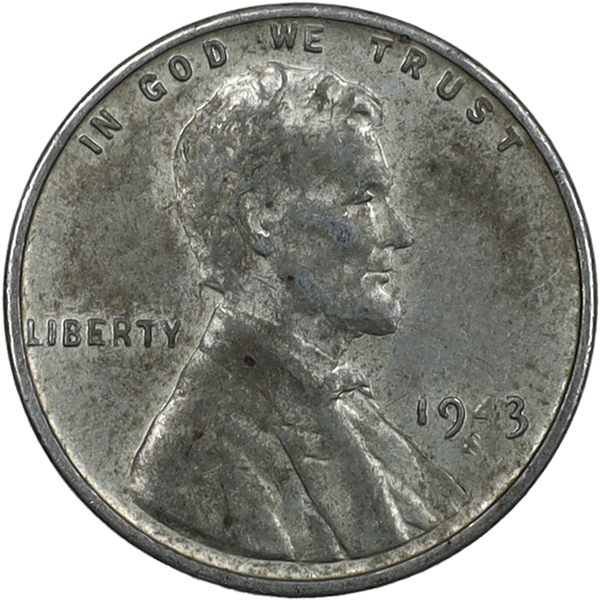 1943-S Lincoln Head Cent, Zinc-Coated Steel