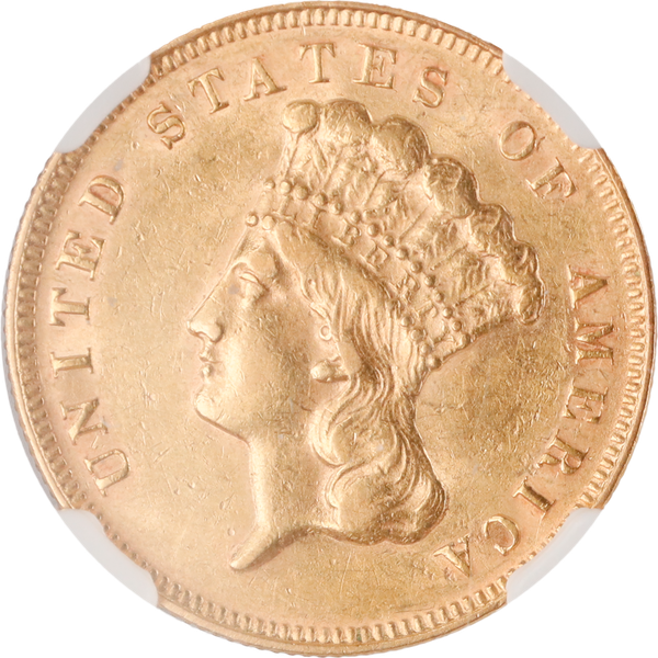 1878 $3 Gold Indian Head
