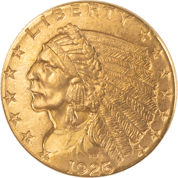 1926 Gold Indian Head Quarter Eagle