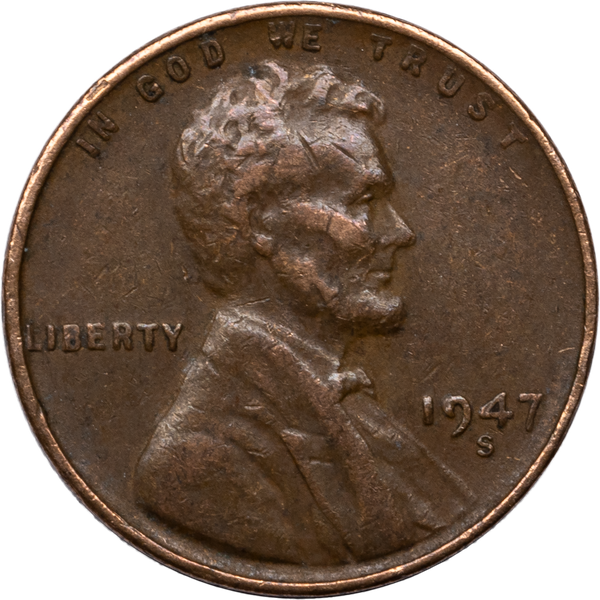 1947-S Lincoln Head Cent CIRC