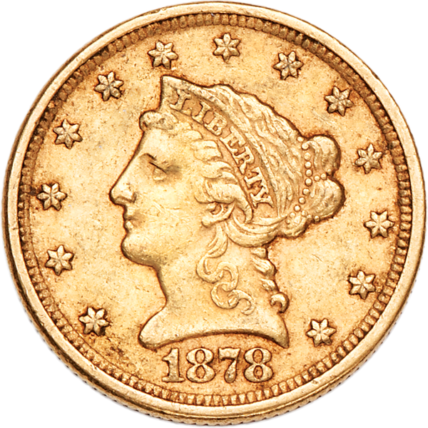 1878 $2.50 Liberty Head Gold Quarter Eagle