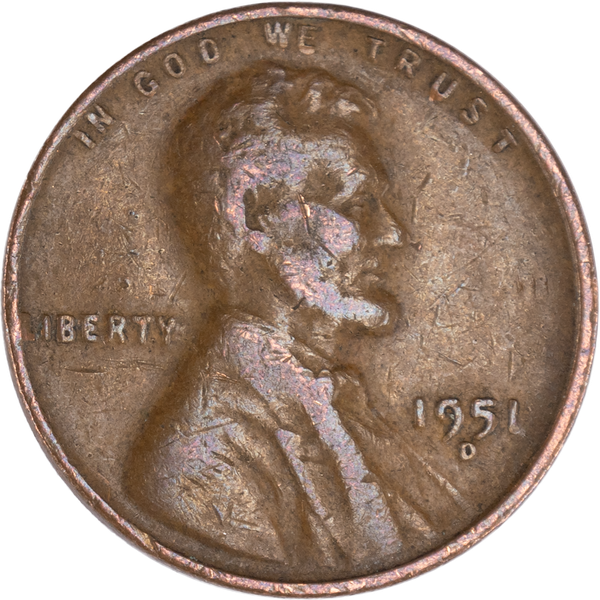1951-D Lincoln Head Cent CIRC