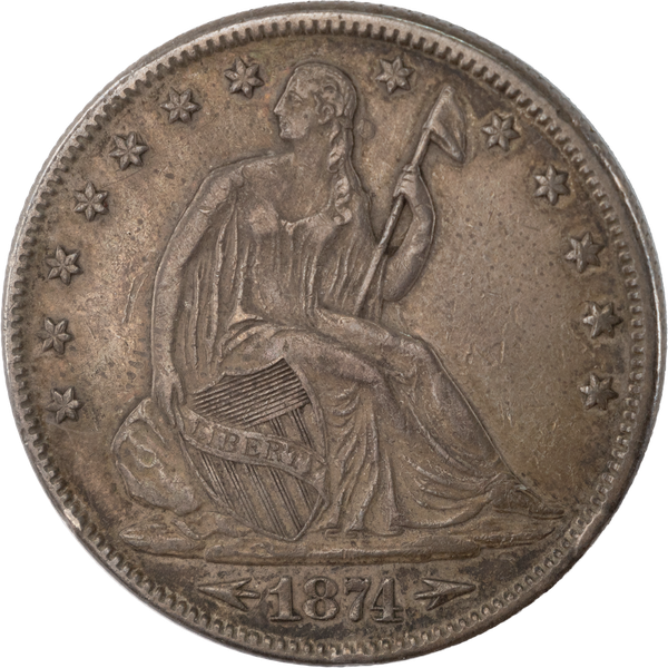 1874 Liberty Seated Half Dollar, Arrows