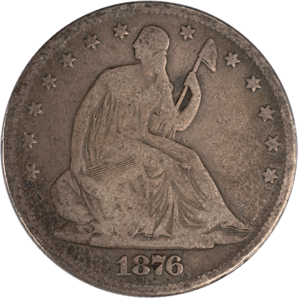 1876 Liberty Seated Half Dollar